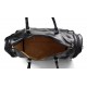 Mens leather duffle bag black shoulder bag travel bag luggage weekender carryon cabin bag