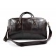 Leder reisetasche sporttasche dunkel braun damen herren schultertasche ledertasche