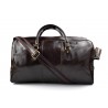 Sac de voyage en cuir homme femme bandoulière en cuir véritable sac de sport sac bagage à main brun