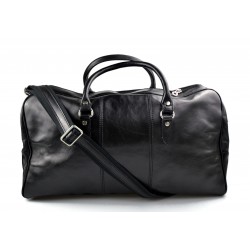 Sac de voyage en cuir homme femme bandoulière en cuir véritable sac de sport sac bagage à main noir