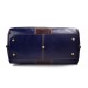 Leder reisetasche sporttasche blau braun damen herren schultertasche ledertasche