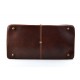 Leather duffle bag genuine leather shoulder bag brown mens ladies travel bag gym bag luggage duffel weekender carryon bag