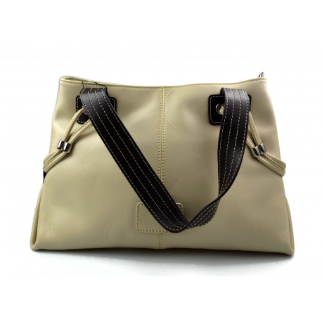 Women shoulder bag beige leather handbag leather crossbody leather tote bag clutch hobo bag beige satchel made in Italy