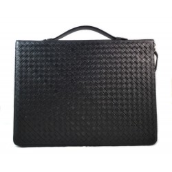 Maletin en piel genuina italiana cartera bolso cartera de cuero bolso de cuero negro
