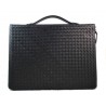 Organisateur en cuir A4 sac document sac organisateur sac tablet cuir homme messenger noir