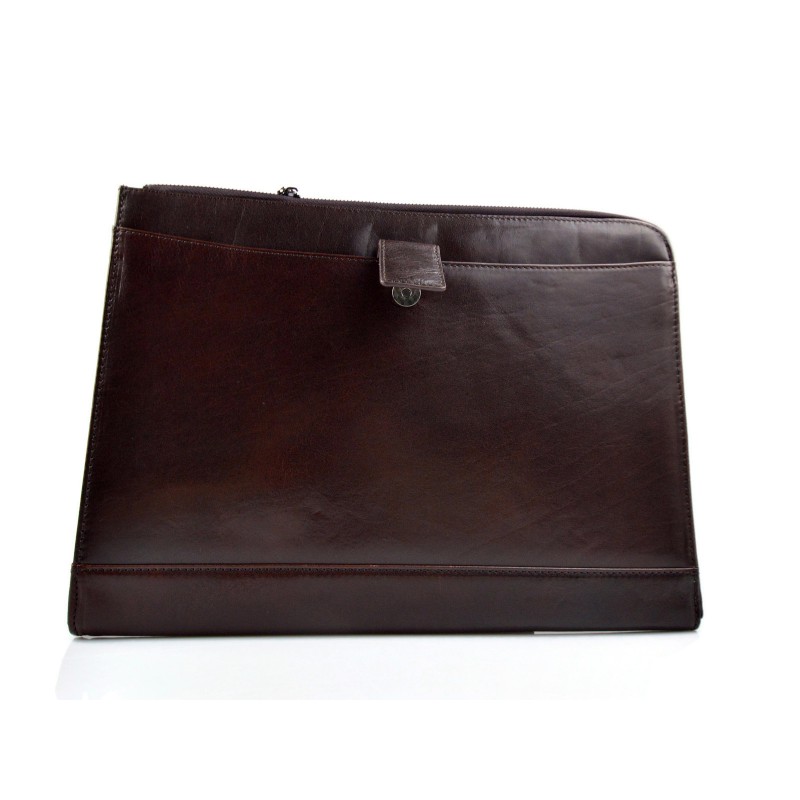 A4 Marron - Pochette en cuir pour dossiers et données, Sac à documents,  Porte documents à la mode, Porte docu