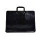 Leather folder A4 document file folder A4 leather zipped document retractable handles office folder  portofolio black