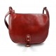 Borsa donna pelle tracolla a spalla rosso vera pelle hobo bag made in Italy