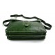 Cartella pelle messenger a tracolla postino borsa vera pelle uomo donna made in Italy verde