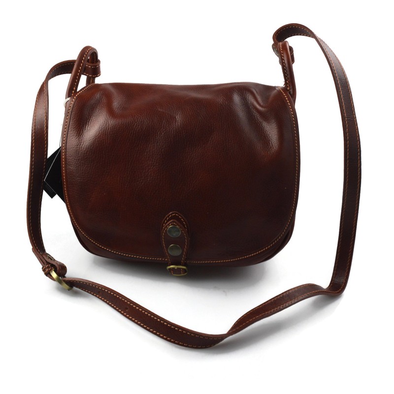 Ladies handbag leather bag clutch hobo shoulder bag brown crossbody