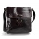 Bolso bandolera de cuero bolso espalda bolso hombre piel bolso de cuero marron oscuro