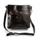 Bolso bandolera de cuero bolso espalda bolso hombre piel bolso de cuero marron oscuro