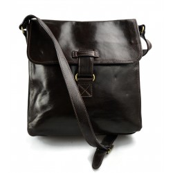 Leather shoulder bag hobo bag leather satchel leather bag crossbody dark brown