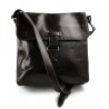 Bolso bandolera de cuero bolso espalda bolso hombre piel bolso de cuero marron oscuro