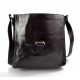 Bolso bandolera de cuero bolso espalda bolso hombre piel bolso de cuero marron oscuro