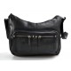Ladies buffalo leather black handbag women purse
