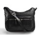 Ladies buffalo leather black handbag women purse