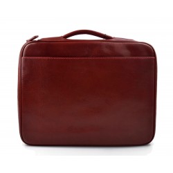 Bandoulière en cuir sac en cuir sac homme messenger sac d'épaule rouge