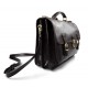 Briefcase leather office bag backpack shoulder bag conference bag mens business dark brown