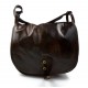 Borsa donna pelle tracolla a spalla testa moro vera pelle hobo bag made in Italy
