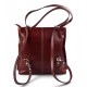 Ladies handbag red leather bag clutch backpack crossbody women