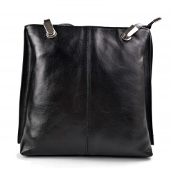 Bolso mujer piel negro bolso de mano bandolera en piel