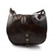 Borsa donna pelle tracolla a spalla testa moro vera pelle hobo bag made in Italy