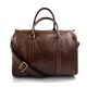 Brown duffle bag leather small duffle genuine leather travel bag