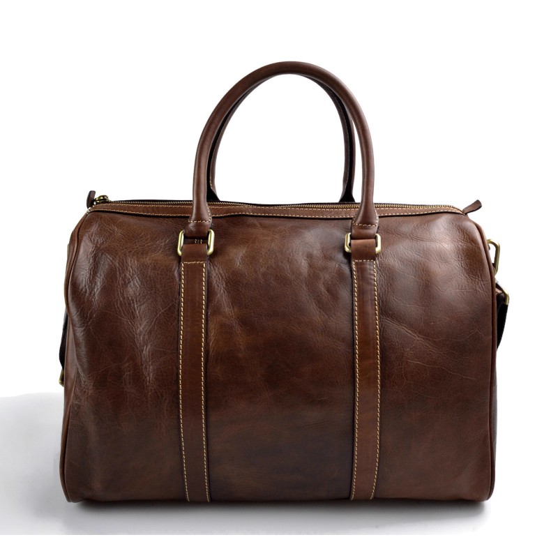 Leather small travel bag deals