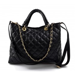 Leather women purse black handbag leather shoulder bag leather shopper