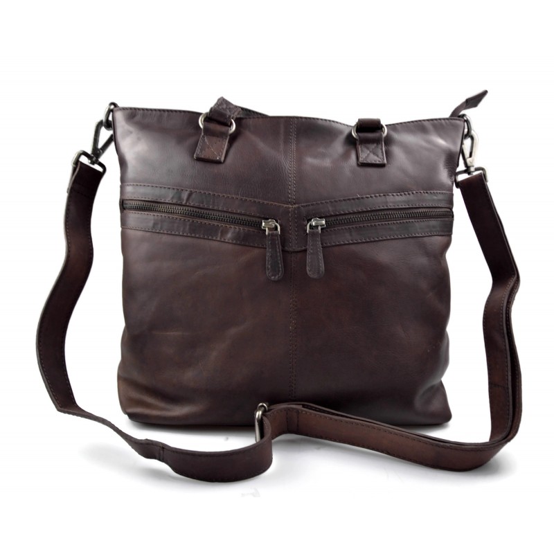 Besace cuir discount marron femme