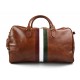 Borsone viaggio in pelle borsa viaggio bandiera Italiana miele