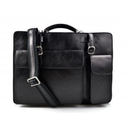 Leather shoulder bag briefcase carry on messenger bag leather ladies handbag mens office bag