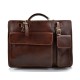 Leather shoulder bag briefcase carry on messenger bag leather ladies handbag men brown