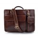 Leather shoulder bag briefcase carry on messenger bag leather ladies handbag men brown
