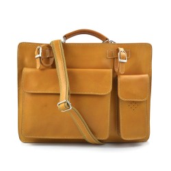 Leather shoulder bag briefcase carry on messenger bag leather ladies handbag men honey