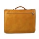 Carpeta de cuero bolso cartera de cuero bolso de hombre bolso de mujer bolso de piel messenger miel