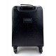 Valise trolley voyage en cuir noir sac voyage de bagages a main en cuir sac de cabine sac en cuir