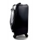 Trolley rigido nero in pelle borsa viaggio borsa valigia pelle cabina bagaglio a mano uomo donna borsone aereo