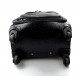 Valise trolley voyage en cuir noir sac voyage de bagages a main en cuir sac de cabine sac en cuir