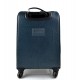 Valise trolley voyage en cuir bleu sac voyage de bagages a main en cuir sac de cabine sac en cuir