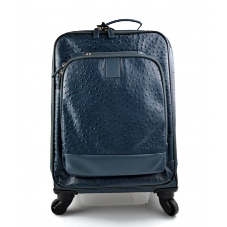 Trolley rigido verde in pelle borsa pelle borsa viaggio borsa valigia pelle  cabina bagaglio a mano uomo donna borsone aereo : : Prodotti  Handmade