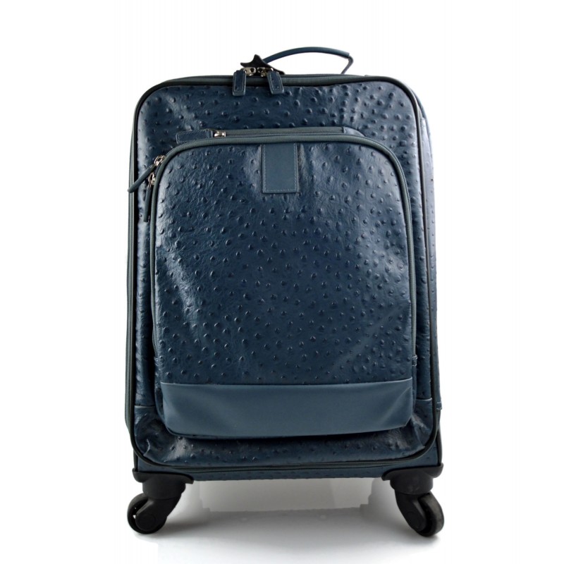 Trolley rigido verde in pelle borsa pelle borsa viaggio borsa valigia pelle  cabina bagaglio a mano uomo donna borsone aereo : : Prodotti  Handmade