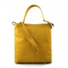 Sacoche femme sac à main en cuir sacoche de cuir jaune