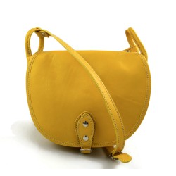 Bolso de mujer de piel bandolera de cuero amarillo bolso espalda