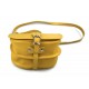 Sacoche femme sacoche jaune de cuir sac femme