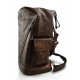 Leder rucksack dunkelbraun gewaschen leder rucksack