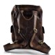 Leder rucksack dunkelbraun gewaschen leder rucksack