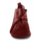 Luxury leather backpack travel bag weekender sports bag gym bag leather shoulder bag red
