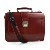 Bolso doctor en piel bolso de mano rojo de cuero doctor bag bolso de hombre